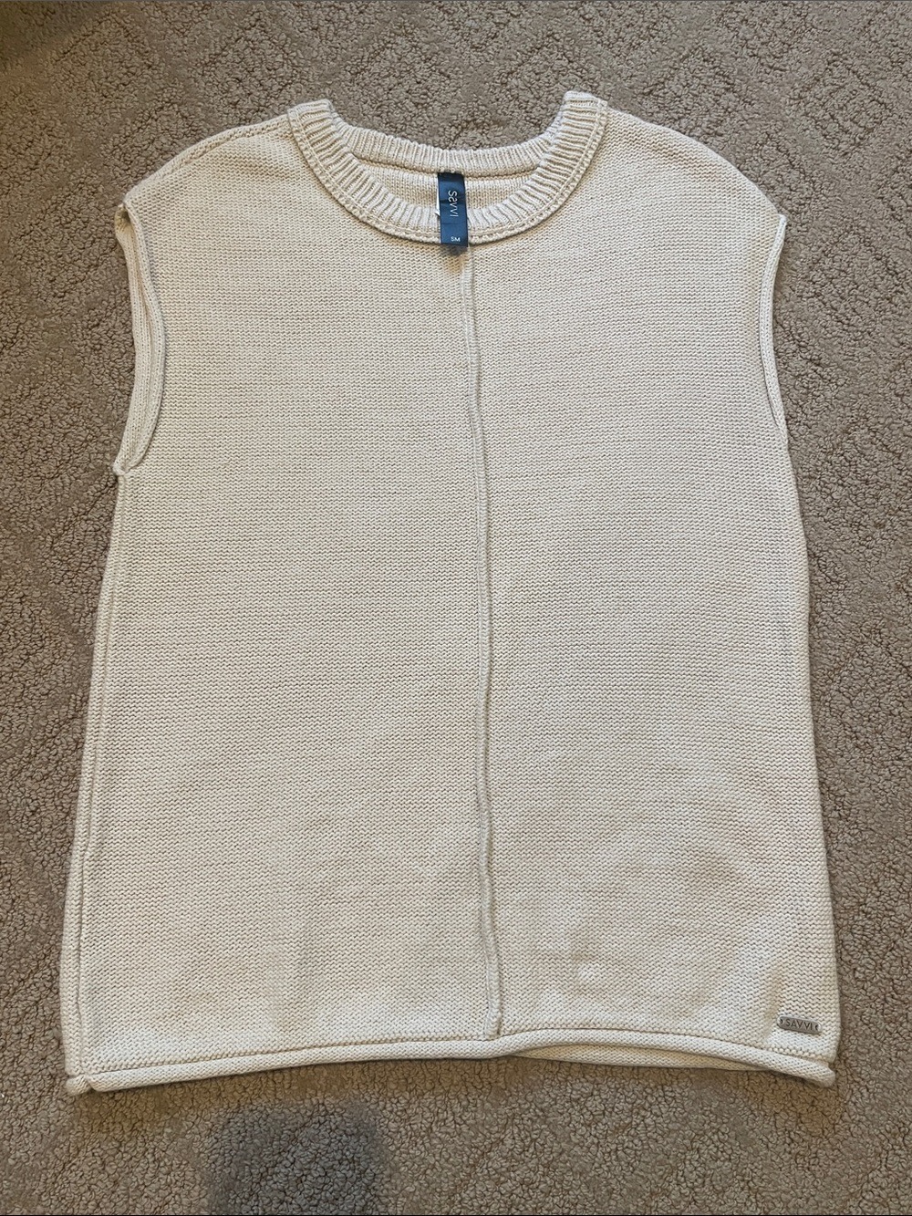 Sleeveless Knit Crewneck Sweater